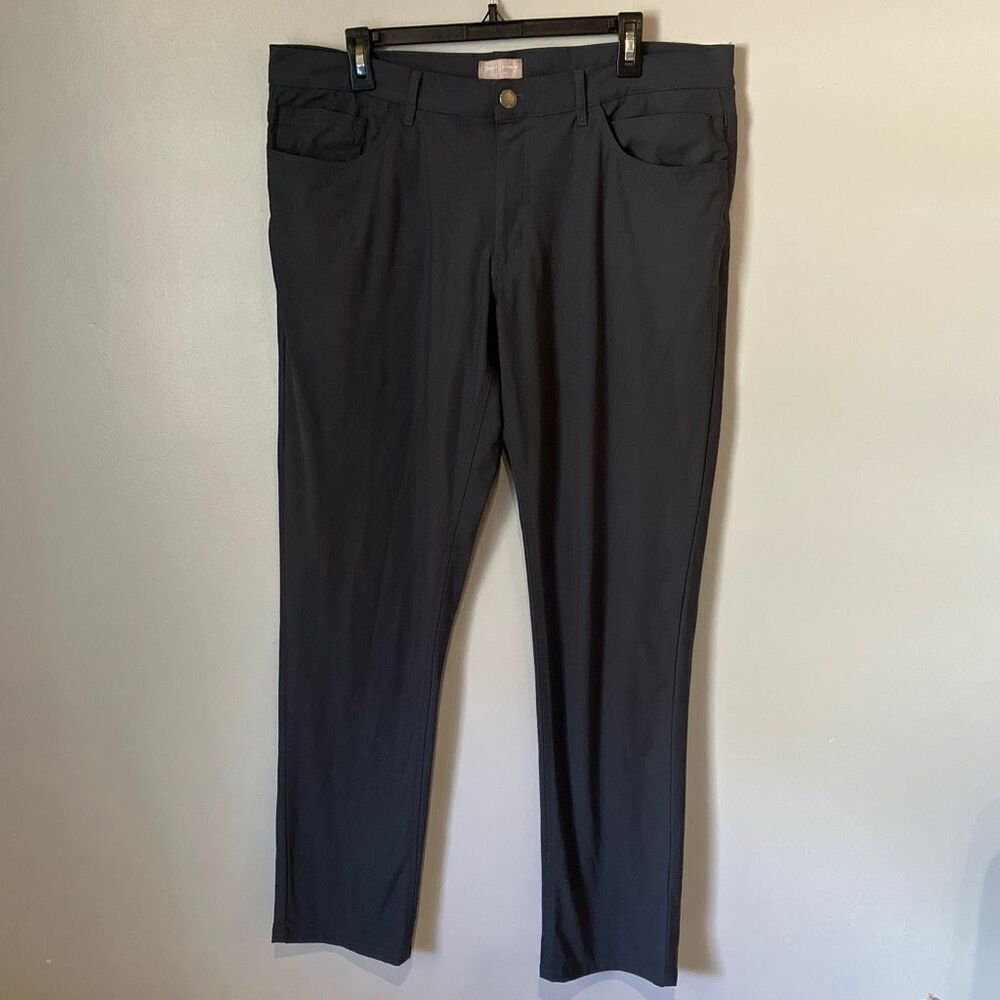 Hickey Freeman Charcoal Grey 36/32 Business Casual Golf Pants #711